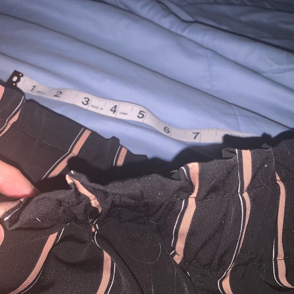 DYNAMITE 2 pairs paper bag waist/wide leg pants - Picture 4 of 16